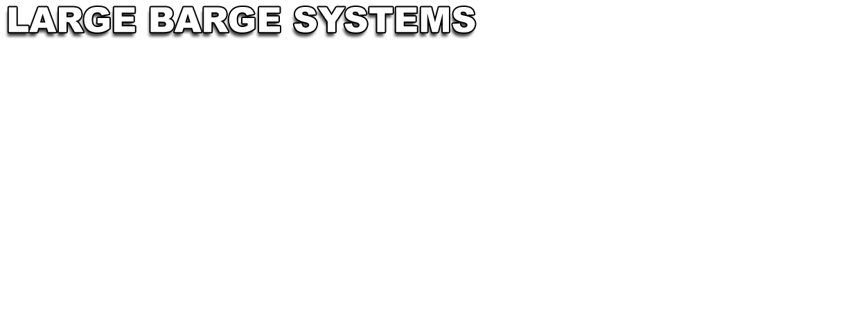 Large pontoon barge & houseboat frame systems